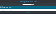 Tablet Screenshot of hollywoodlife.info