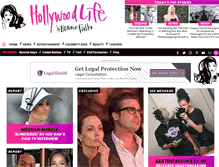 Tablet Screenshot of hollywoodlife.com